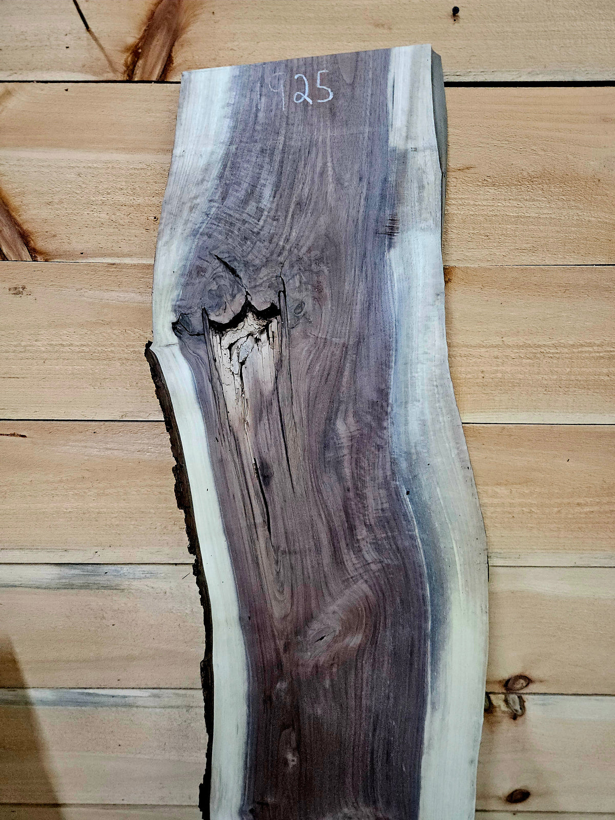 1925 Walnut Live Edge Slab – 57" × 13" × 5/4" – product image 5