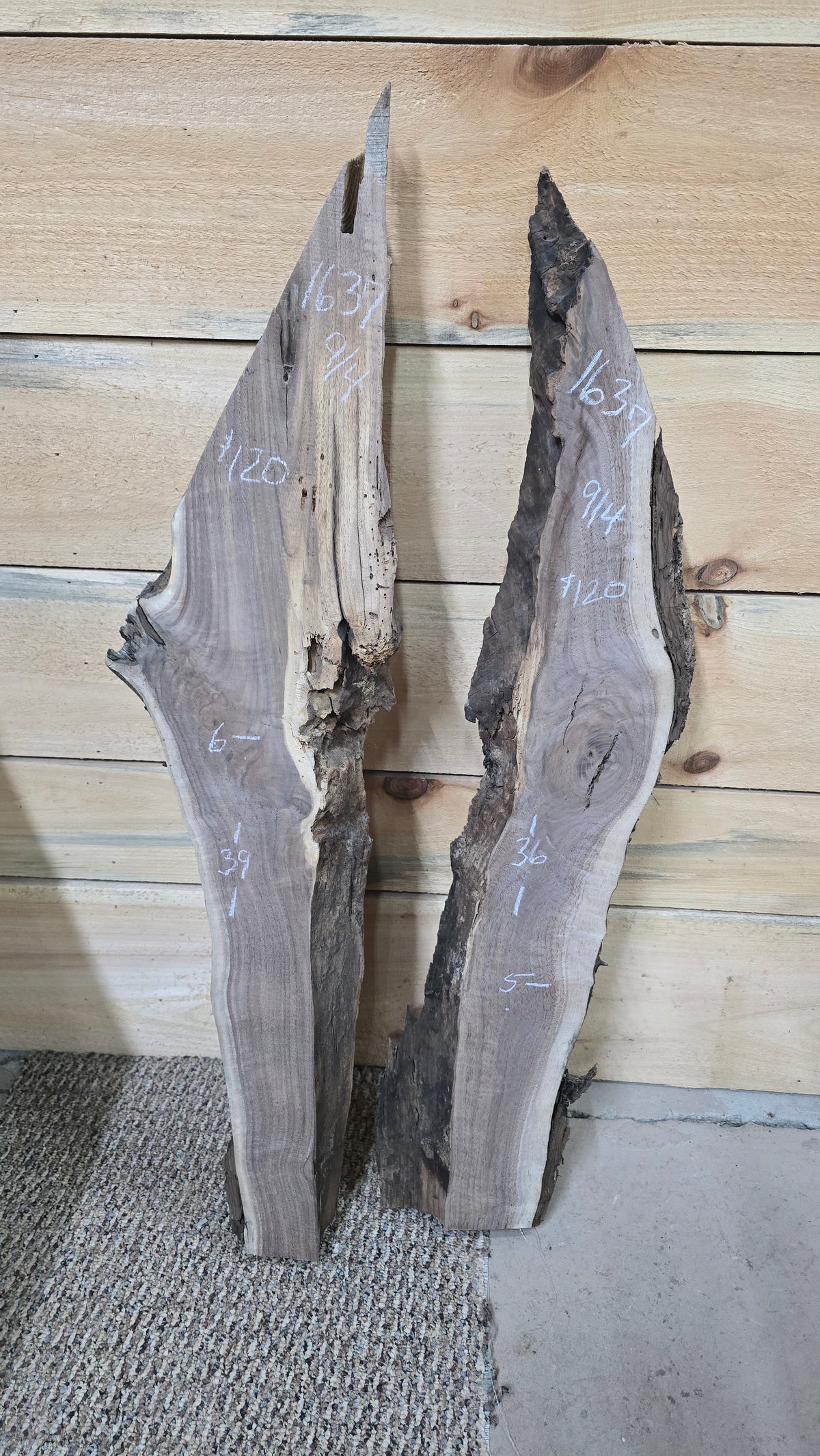 1637 Walnut 2-Piece DIY Wood Bundle, view 1