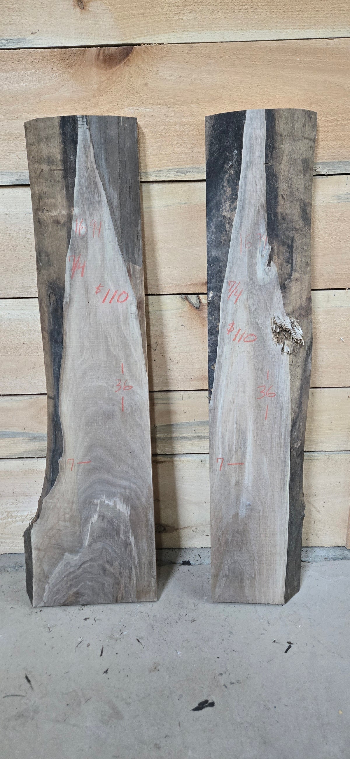 1694 Walnut 2-Piece DIY Wood Bundle, view 1
