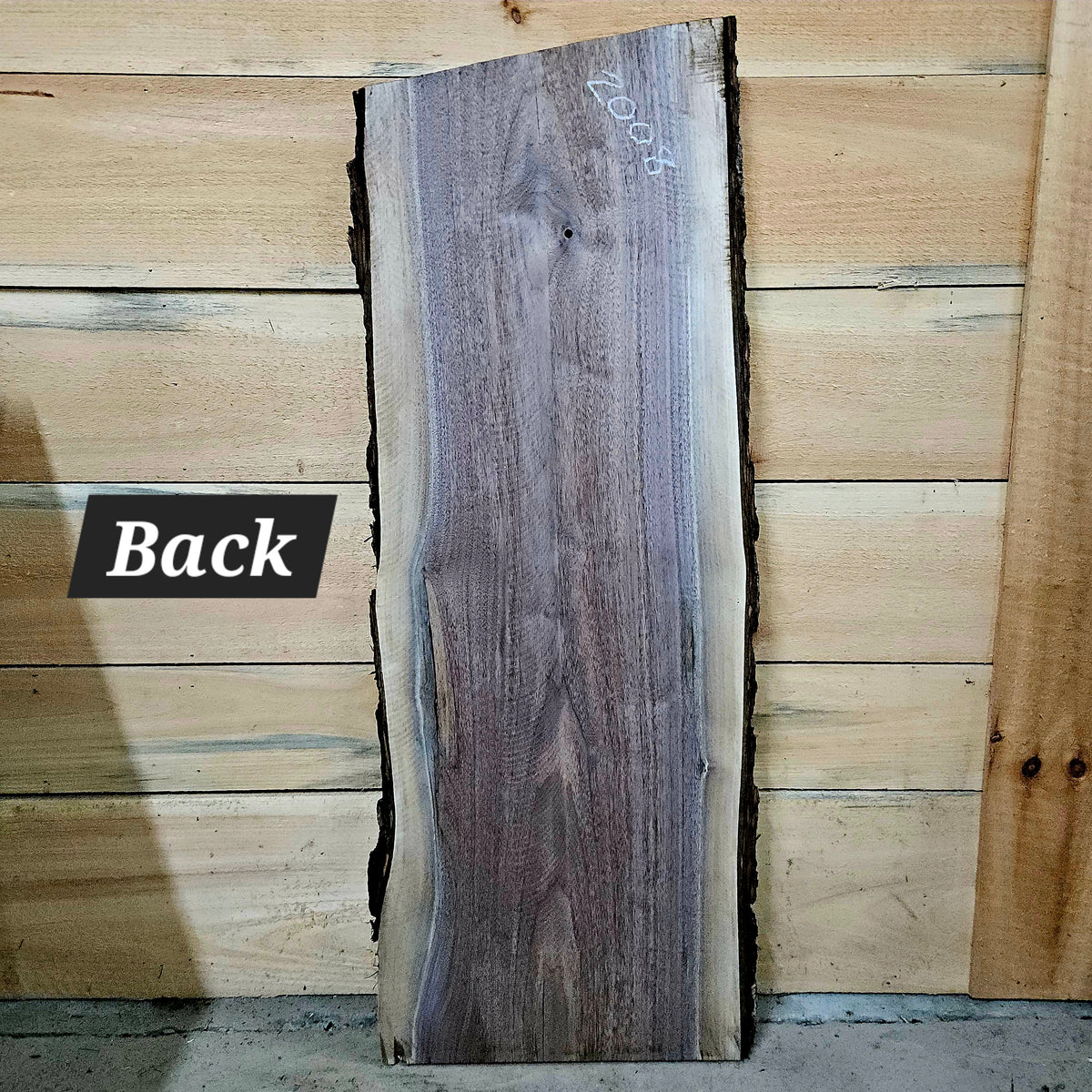 2008 Walnut Live Edge Slab – 40" × 13" × 8/4"