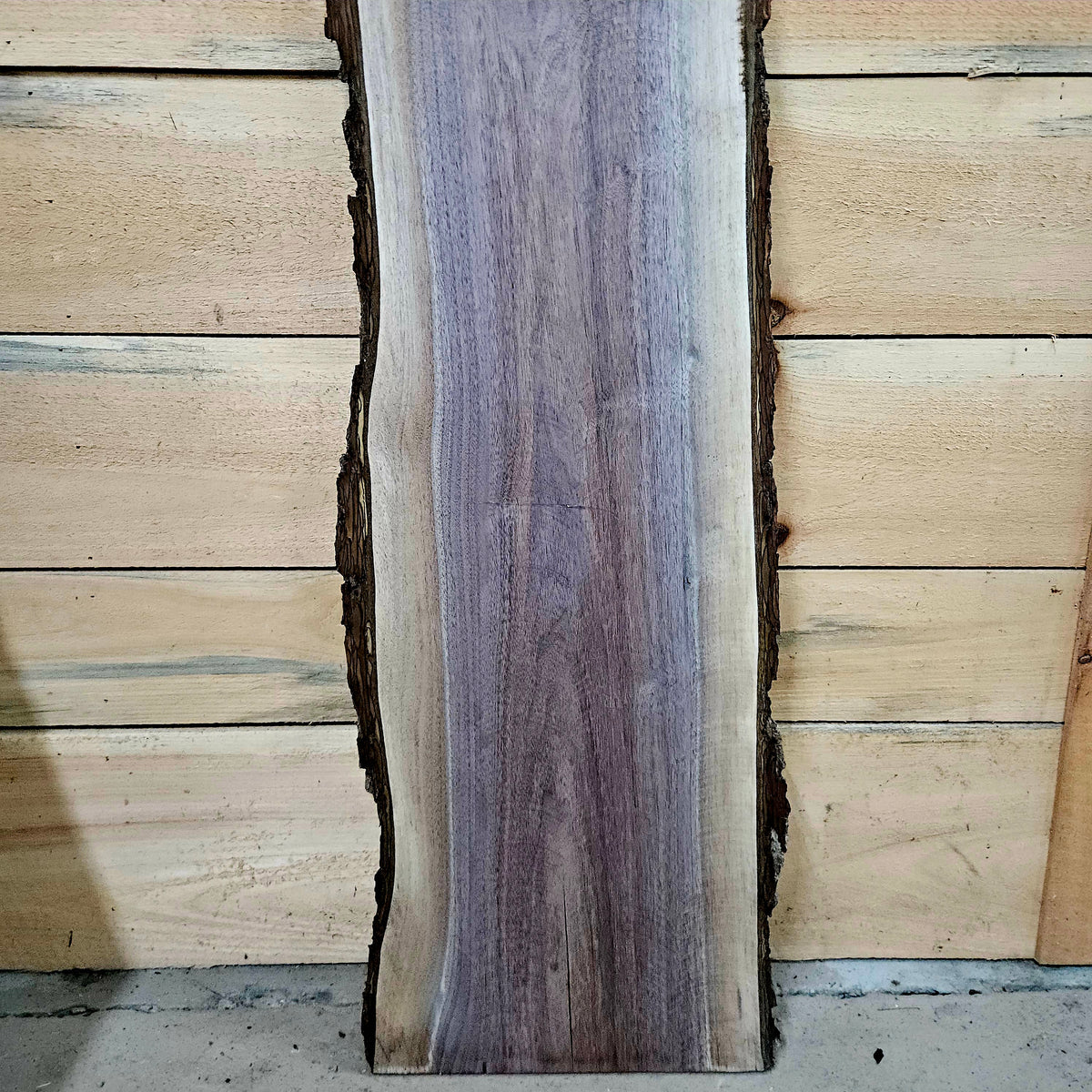 1974 Walnut Live Edge Slab – 40" × 8 - 9" × 7/4"