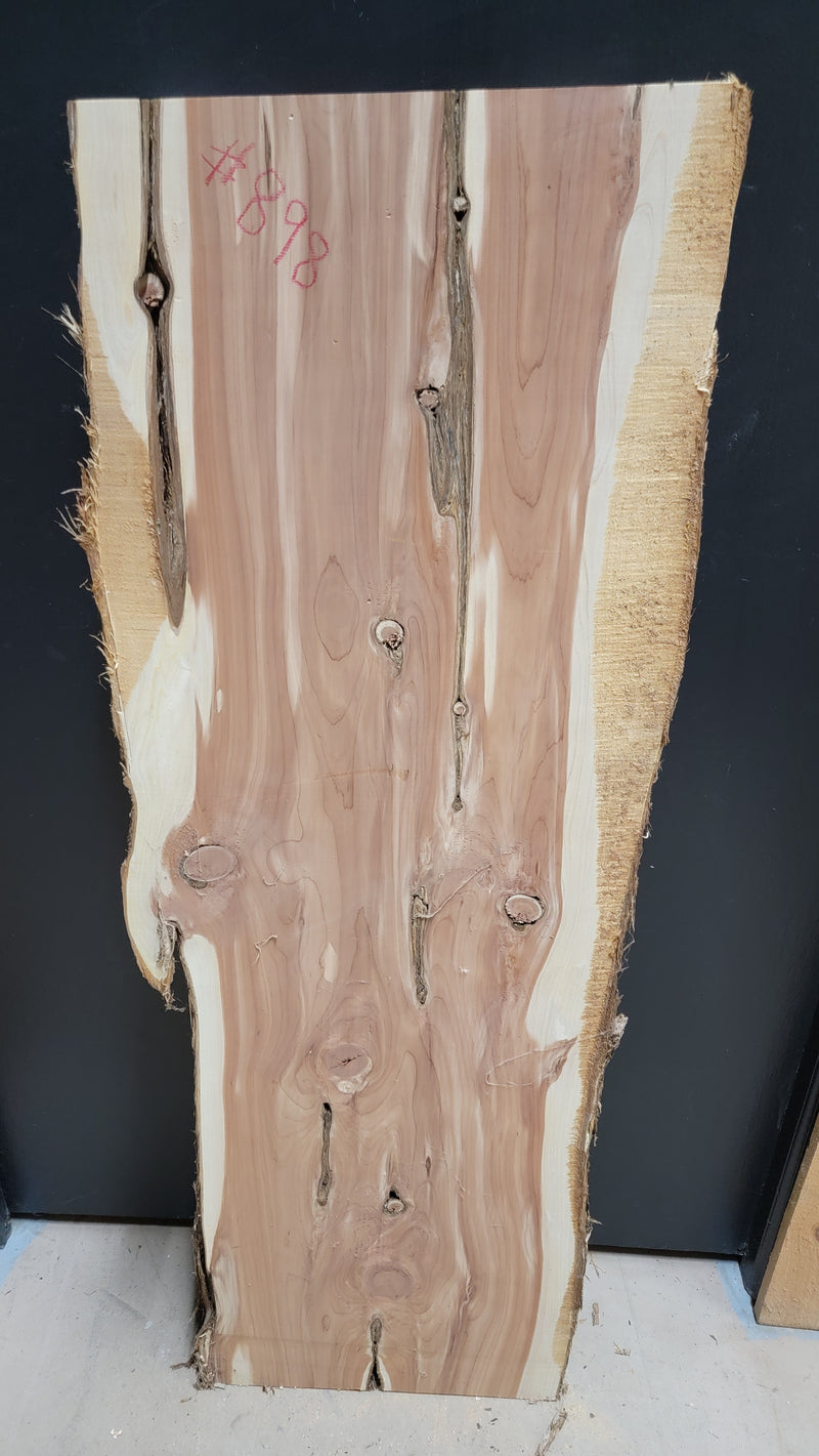 898 Cedar live edge slab