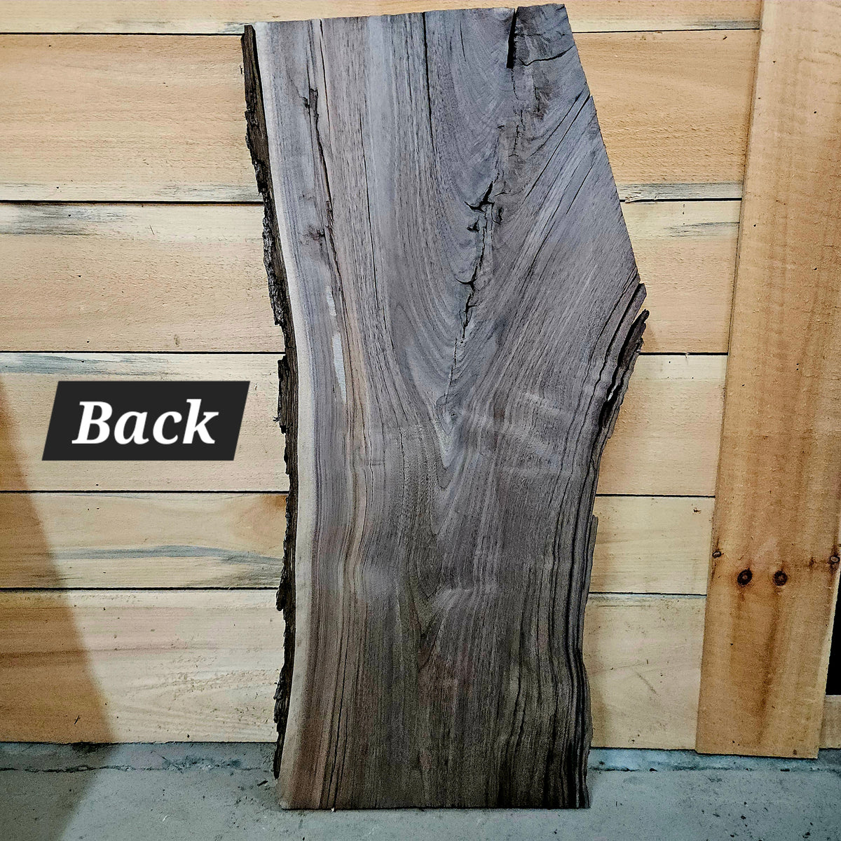 1947 Walnut Live Edge Slab – 40" × 14 -17" × 7/4"