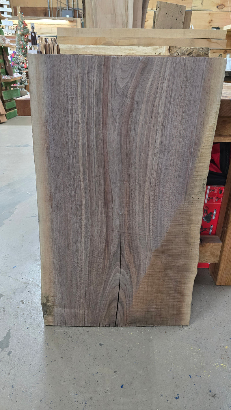 1010 Walnut live edge slab