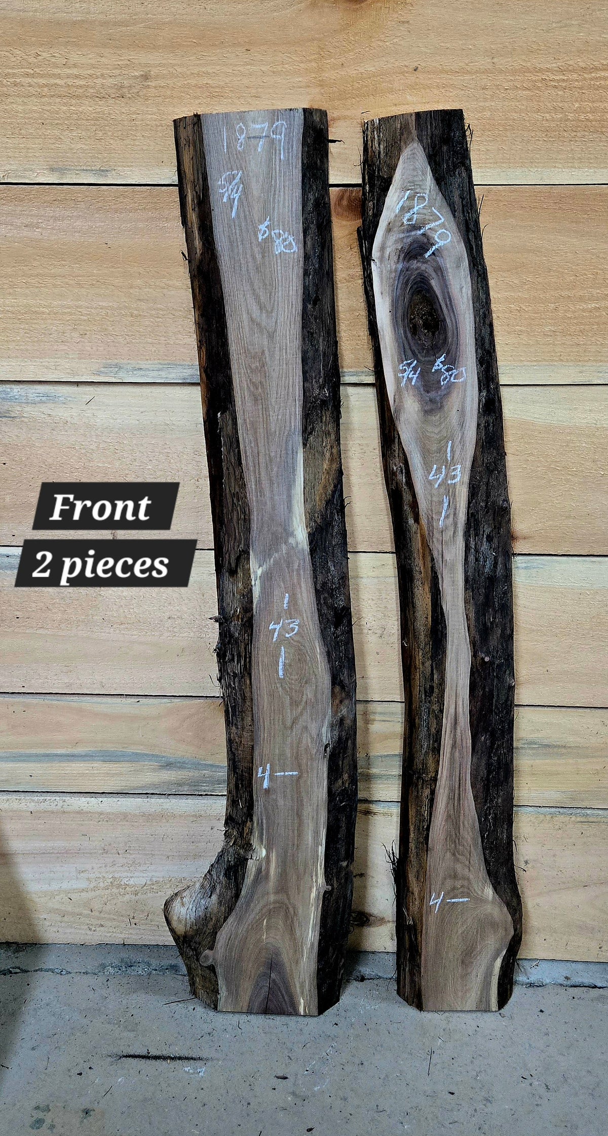 1879 Walnut 2-Piece DIY Wood Bundle, view 1