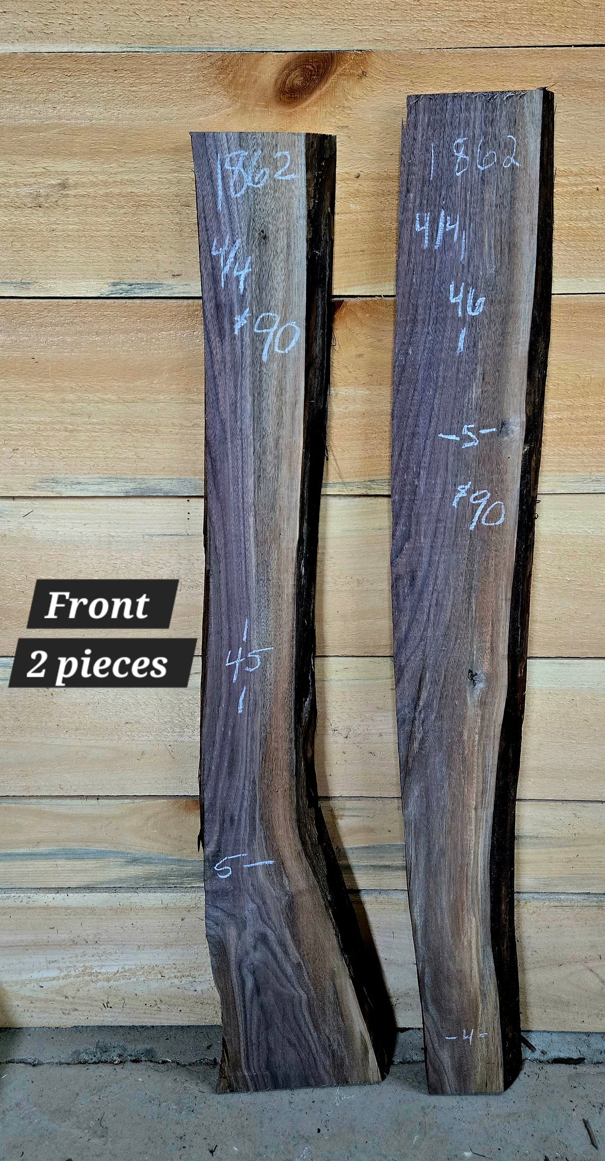 1862 Walnut 2-Piece DIY Wood Bundle, view 1