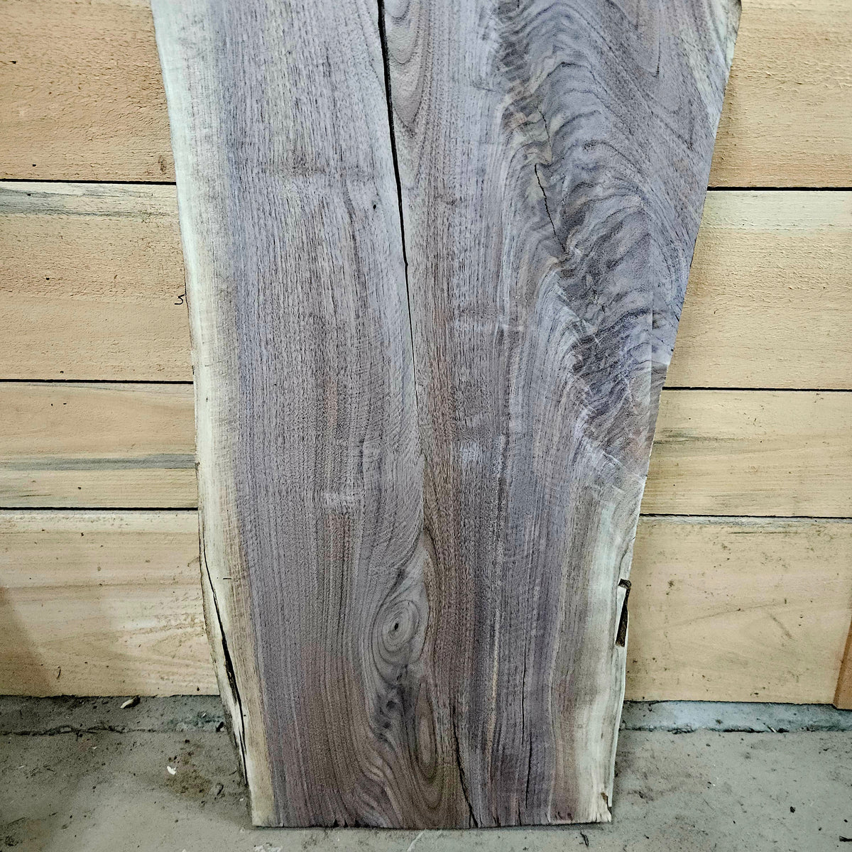 2018 Walnut Live Edge Slab – 41" × 15–18" × 8/4"
