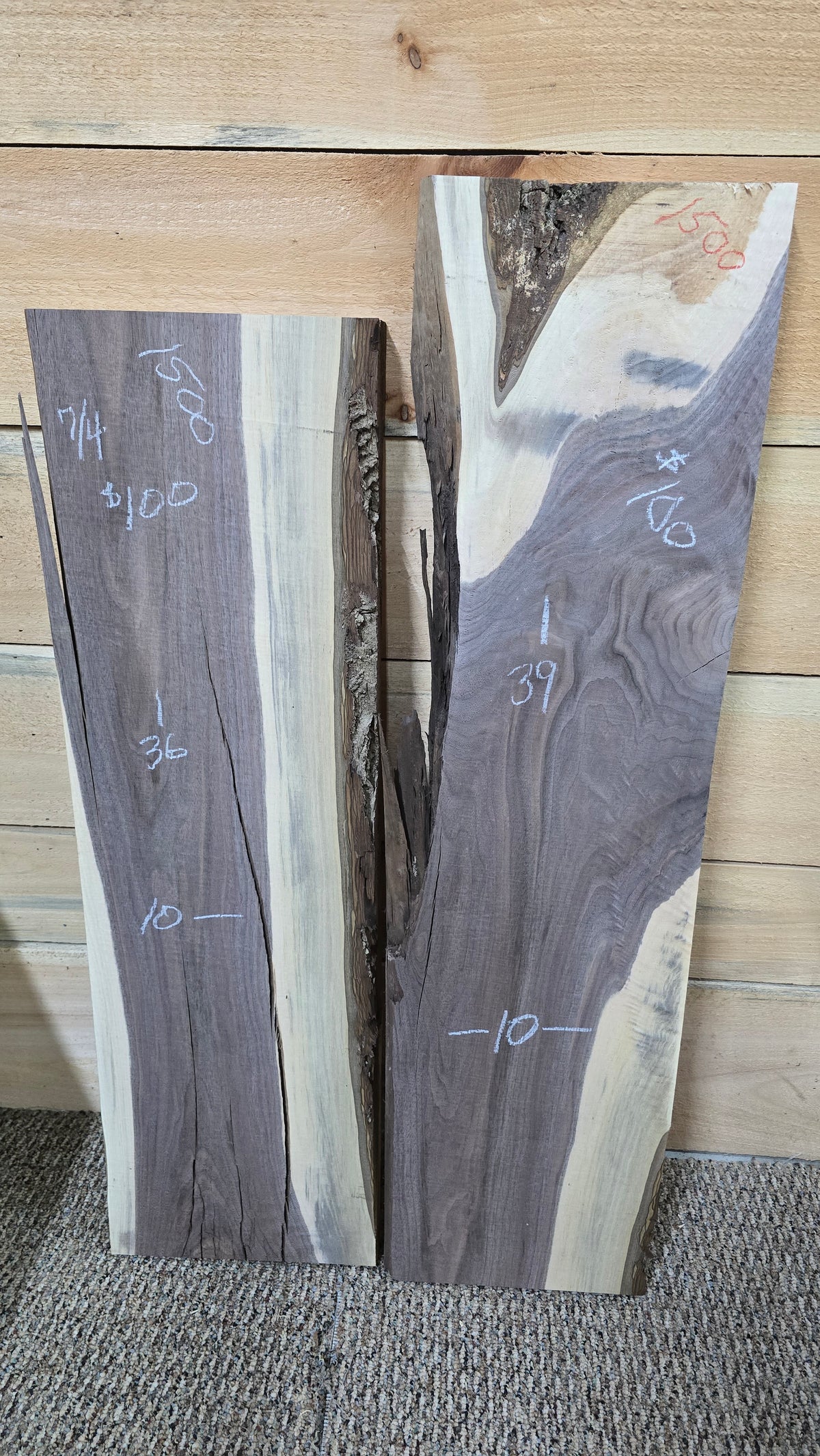 1500 Walnut 2-Piece DIY Wood Bundle, view 1