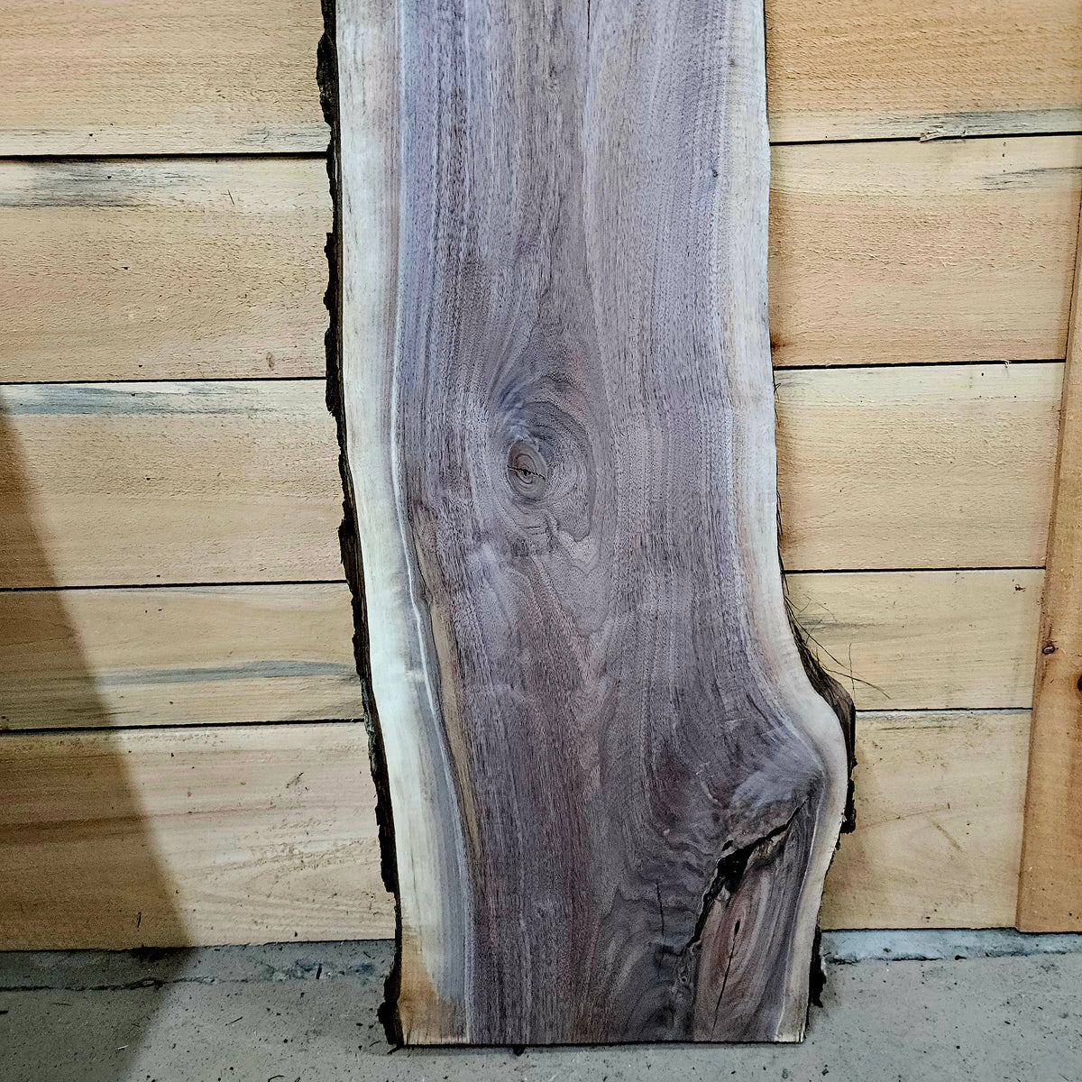 1981 Walnut Live Edge Slab – 41" × 12 - 16" × 7/4"