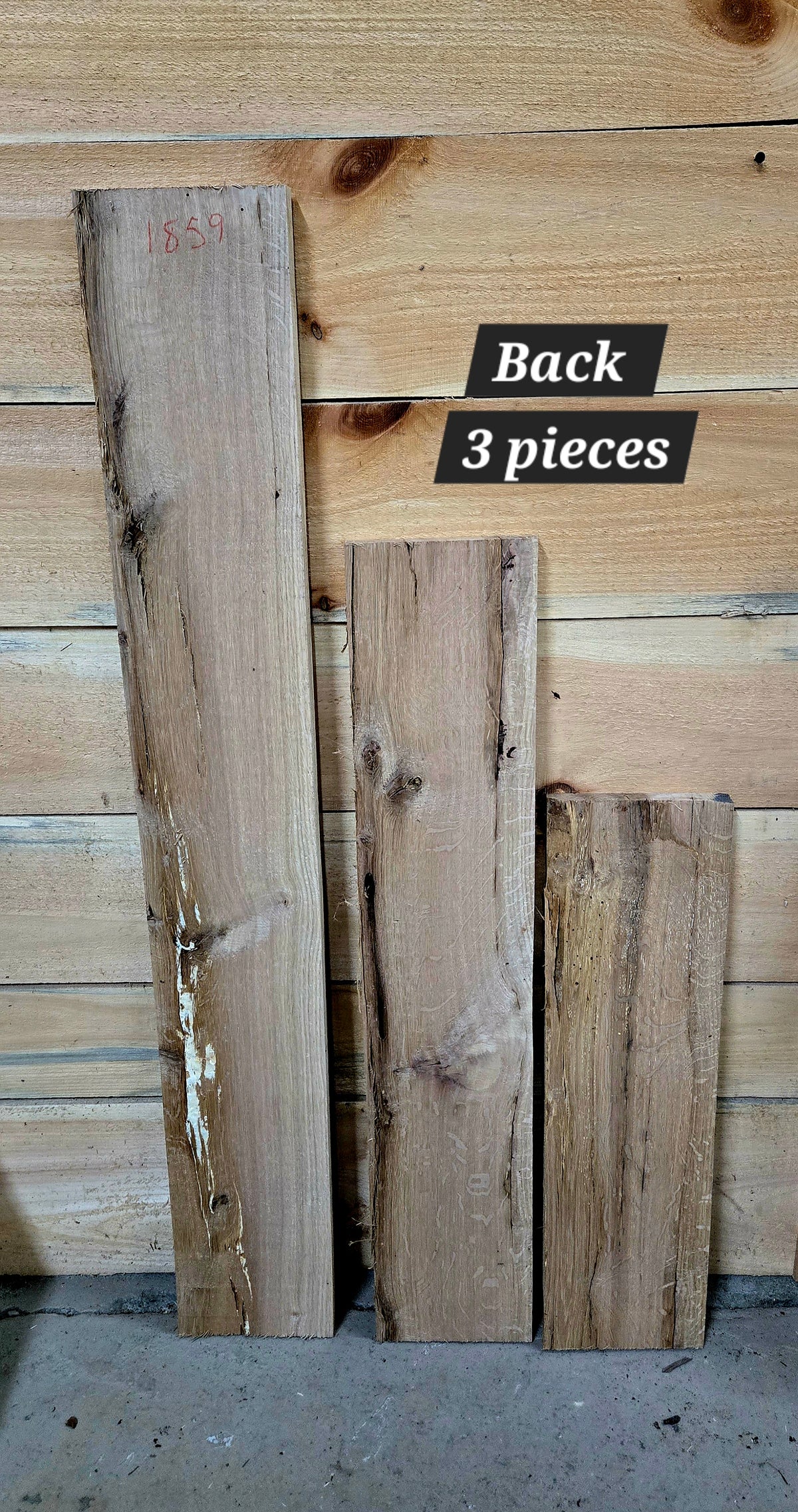 1859 White Oak 3-Piece DIY Wood Bundle, view 2