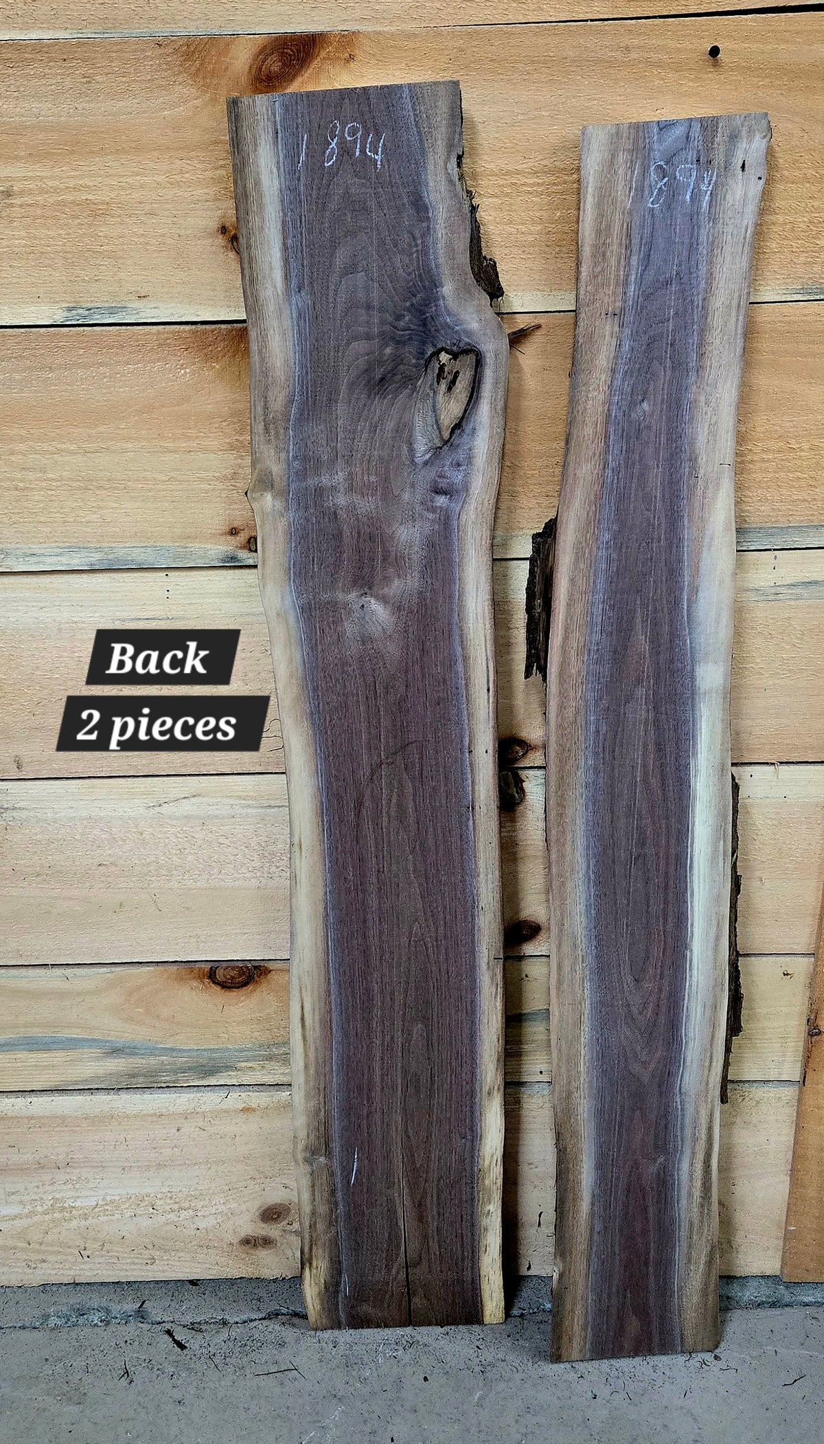 1894 Walnut 2-Piece DIY Wood Bundle, view 2