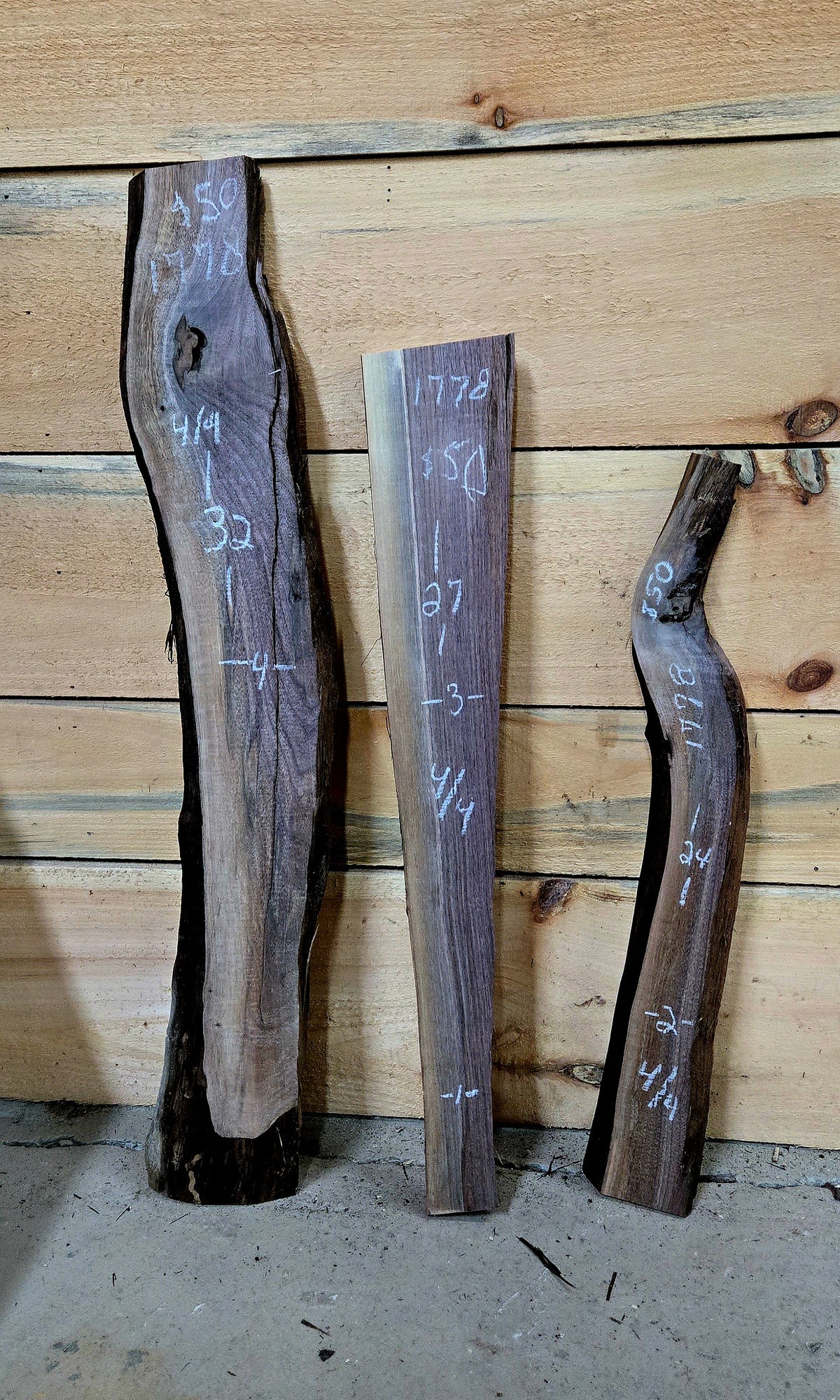 1778 Walnut 3-Piece DIY Wood Bundle, view 2