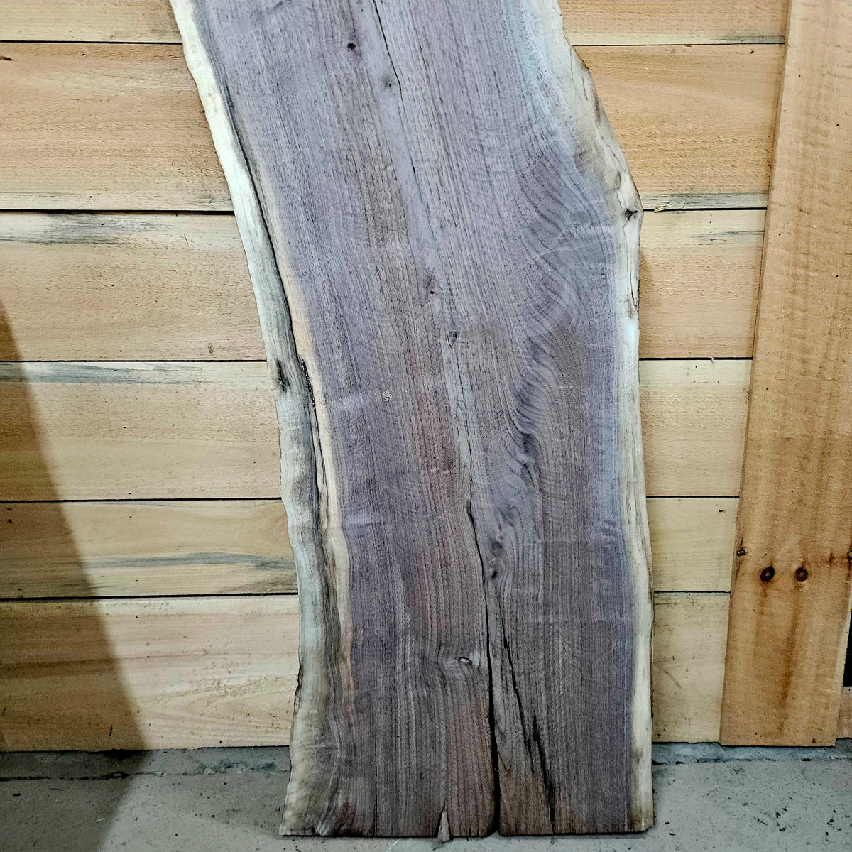 1976 Walnut Live Edge Slab – 53" × 16 - 17" × 7/4"