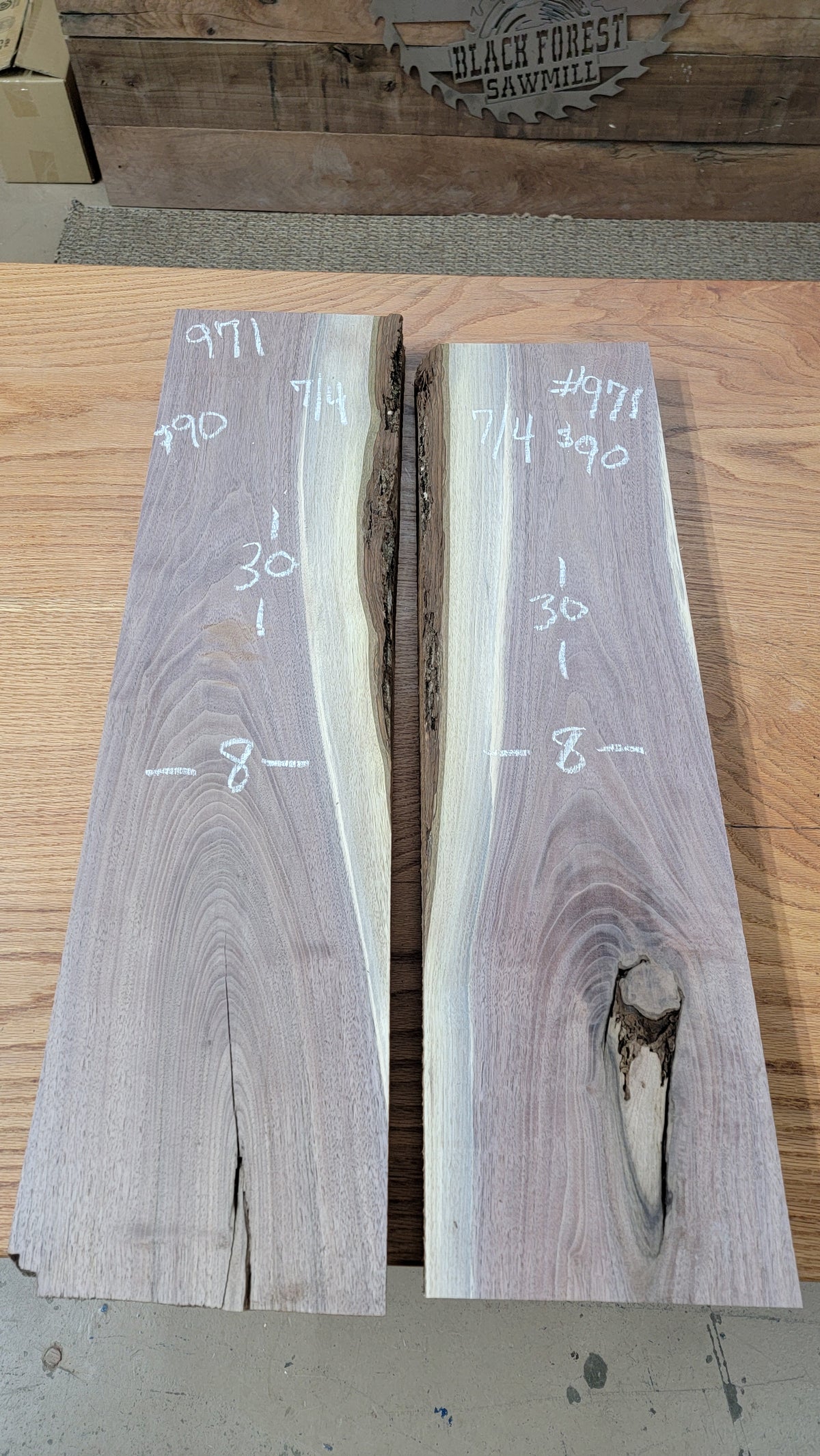 971 Walnut 2-Piece DIY Wood Bundle, view 1