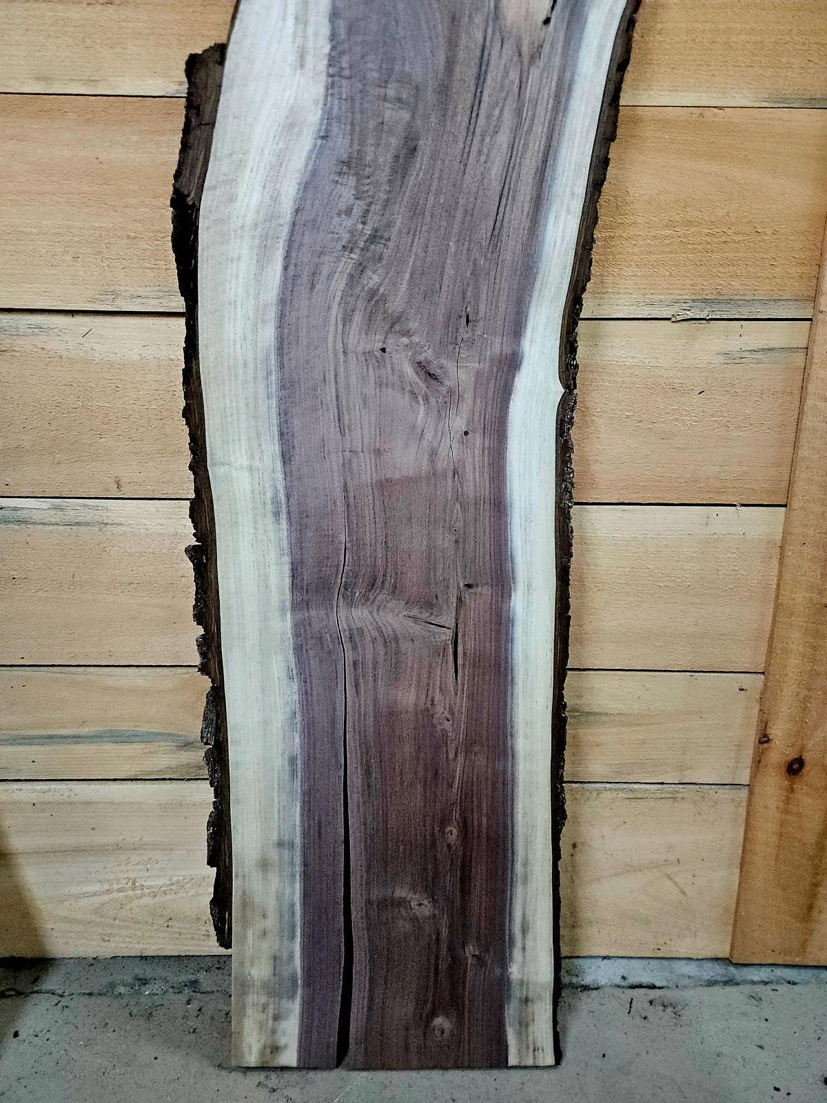 1926 Walnut Live Edge Slab – 59" × 10 - 14" × 4/4" – product image 6