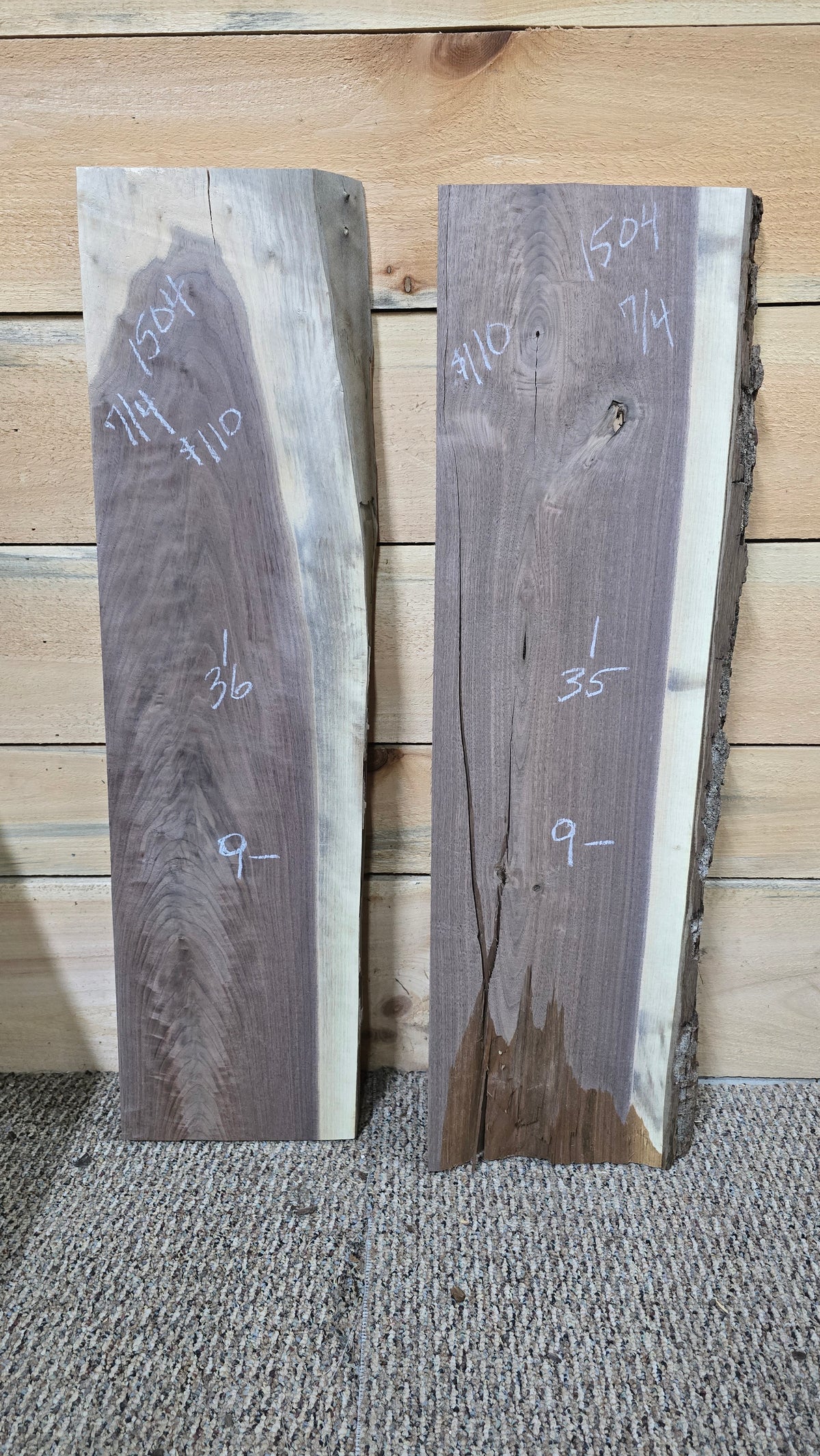 1504 Walnut 2-Piece DIY Wood Bundle, view 1
