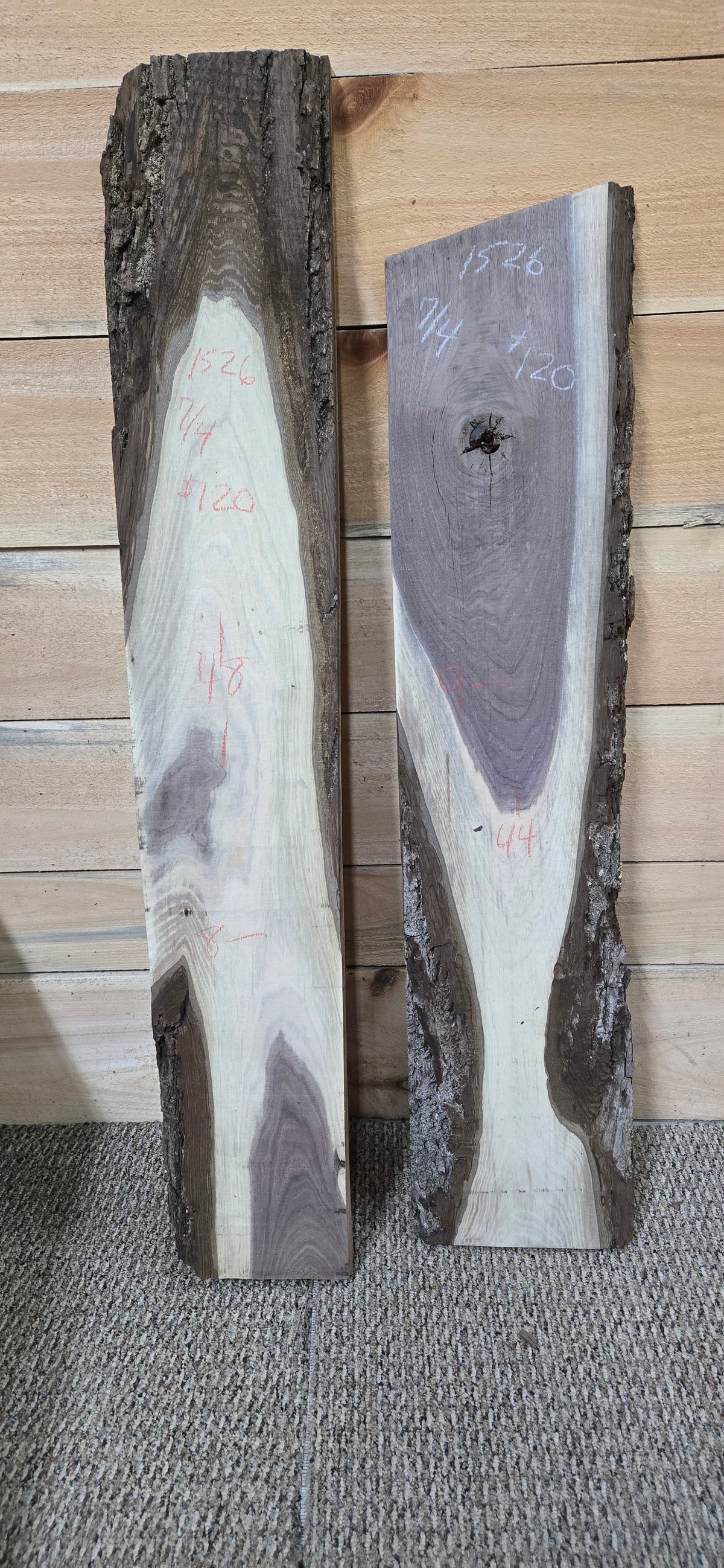 1526 Walnut 2-Piece DIY Wood Bundle, view 1