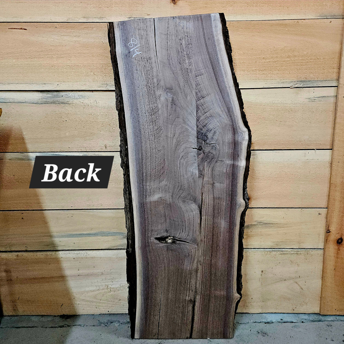 1948 Walnut Live Edge Slab – 40" × 13" × 8/4"
