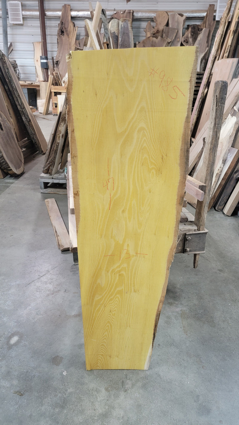 985 Osage Orange live edge slab