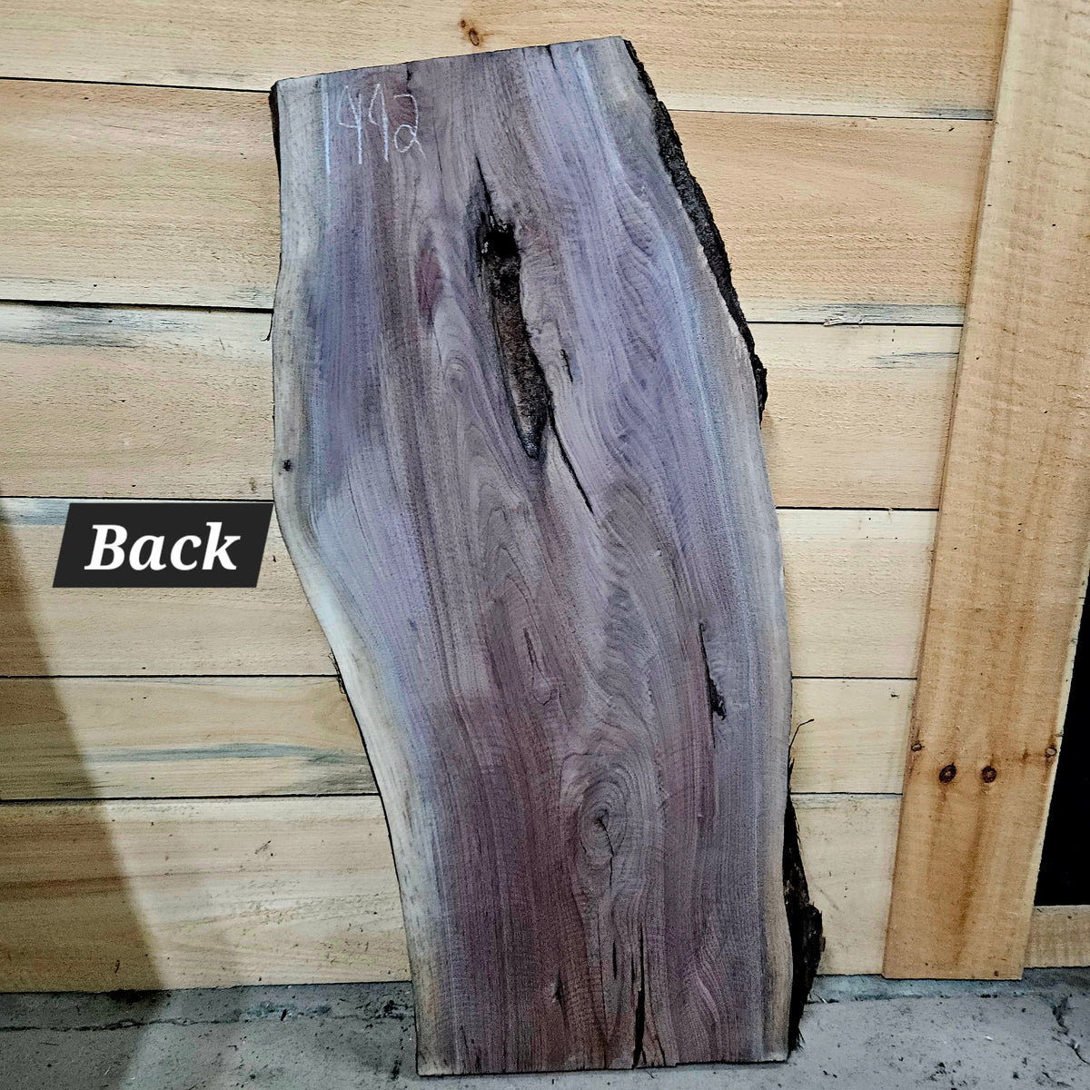 1992 Walnut Live Edge Slab – 42" × 17 - 18" × 6/4"