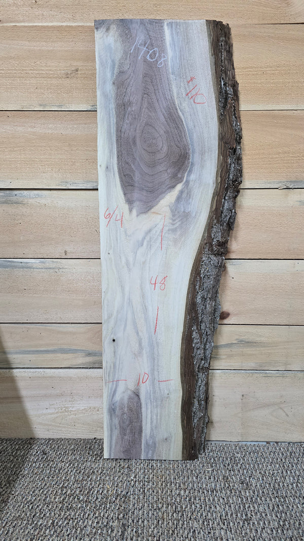 1408 Walnut live edge slab