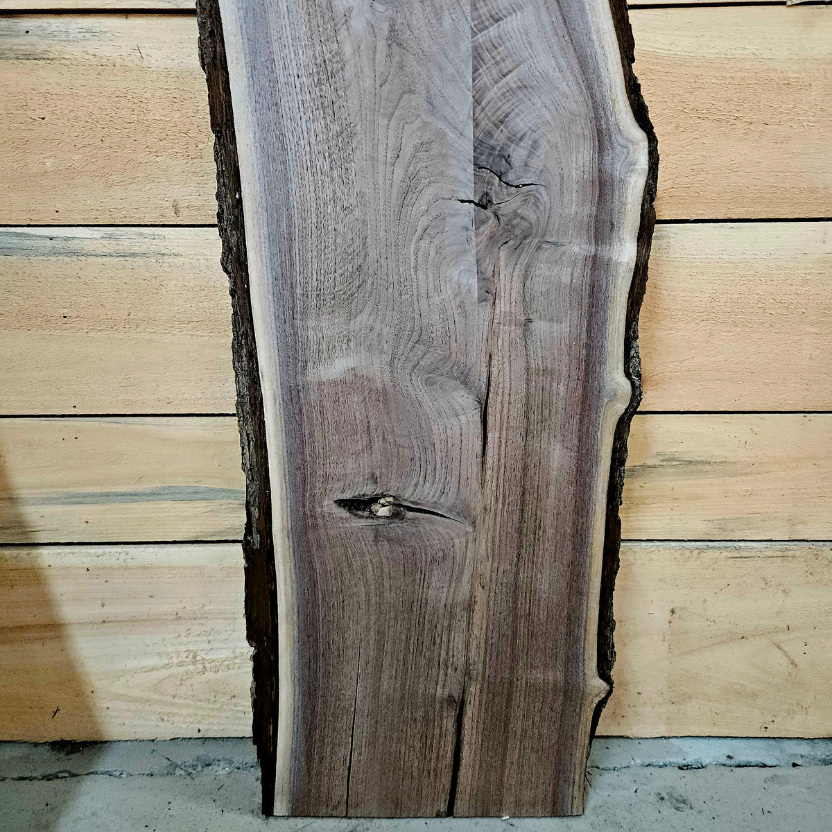 1948 Walnut Live Edge Slab – 40" × 13" × 8/4"