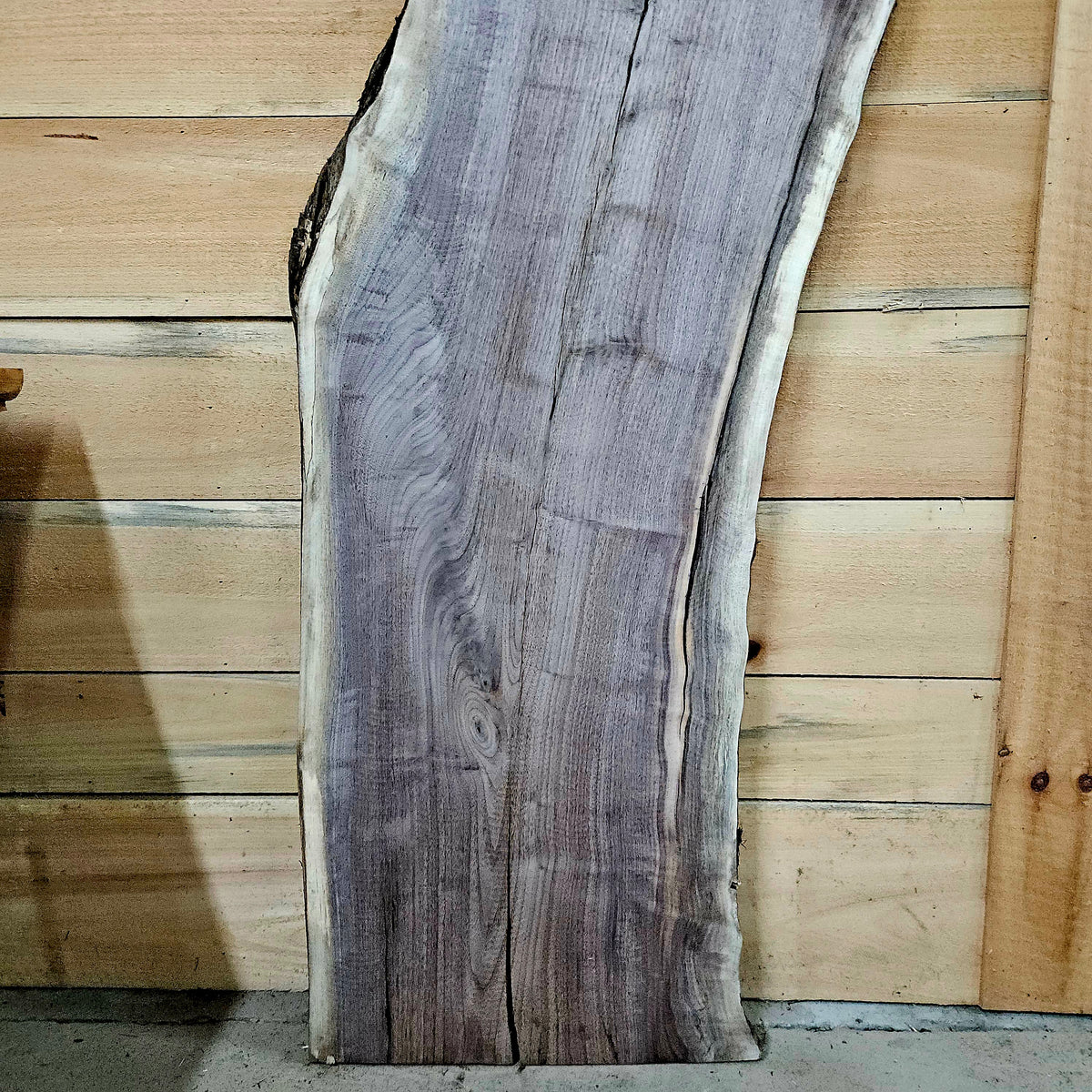 1991 Walnut Live Edge Slab – 53" × 18 - 19" × 6/4"