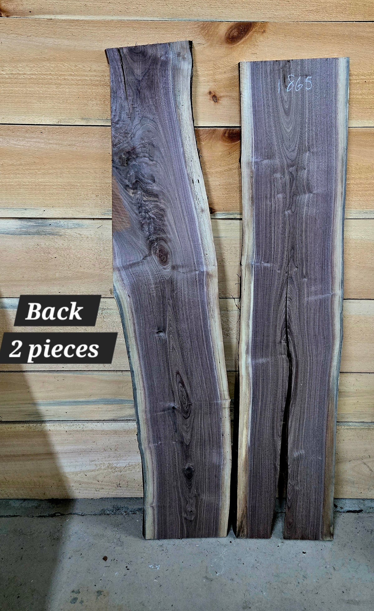 1865 Walnut 2-Piece DIY Wood Bundle, view 2