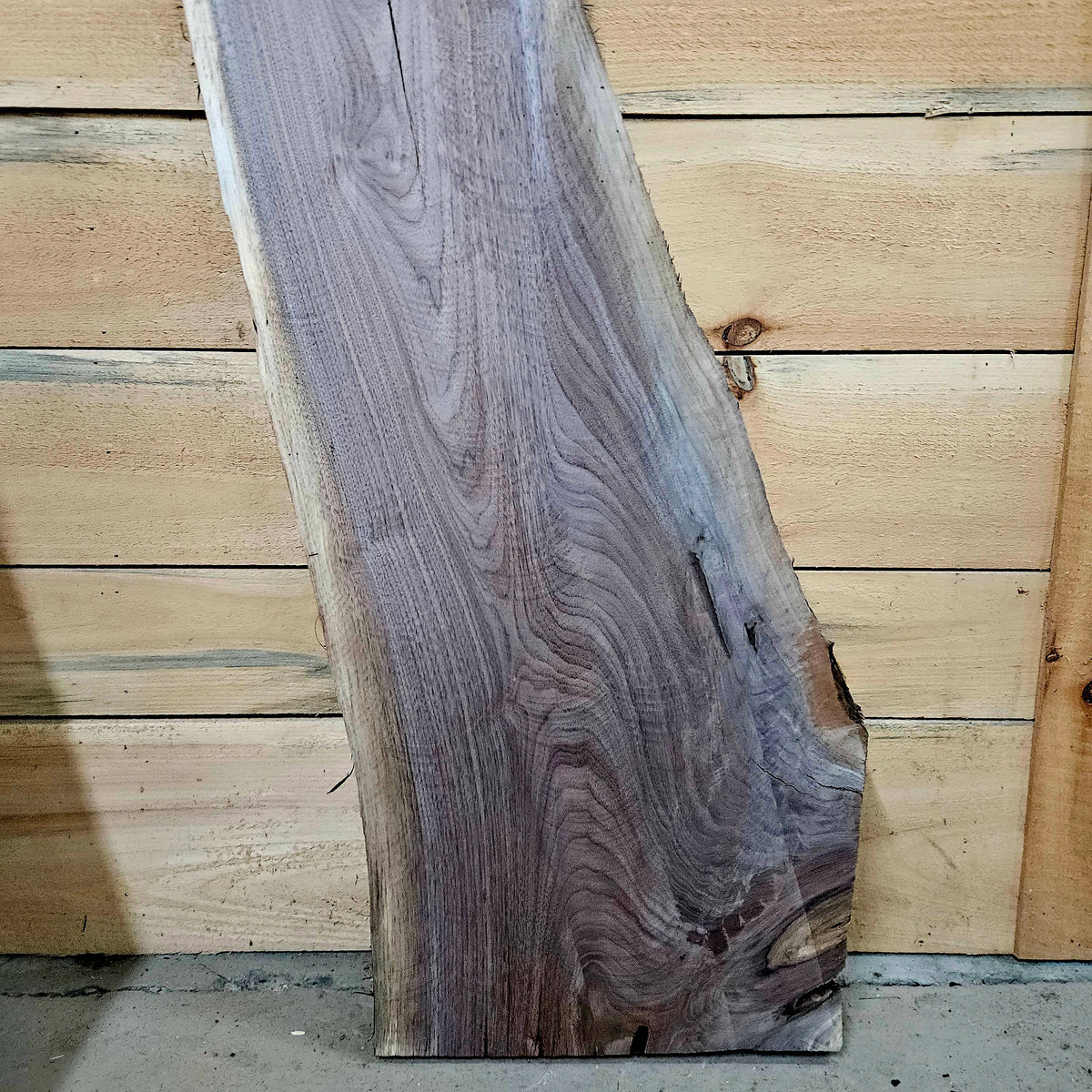 1972 Walnut Live Edge Slab – 47" × 9 - 14" × 7/4"