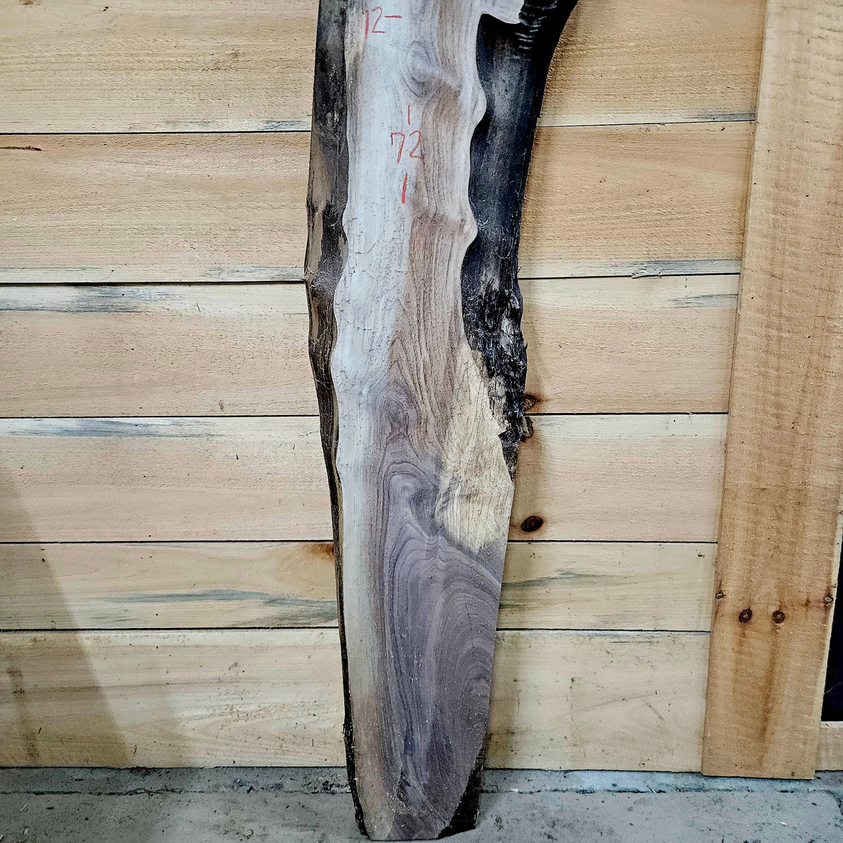 2015 Walnut Live Edge Slab – 72" × 12" × 7/4"