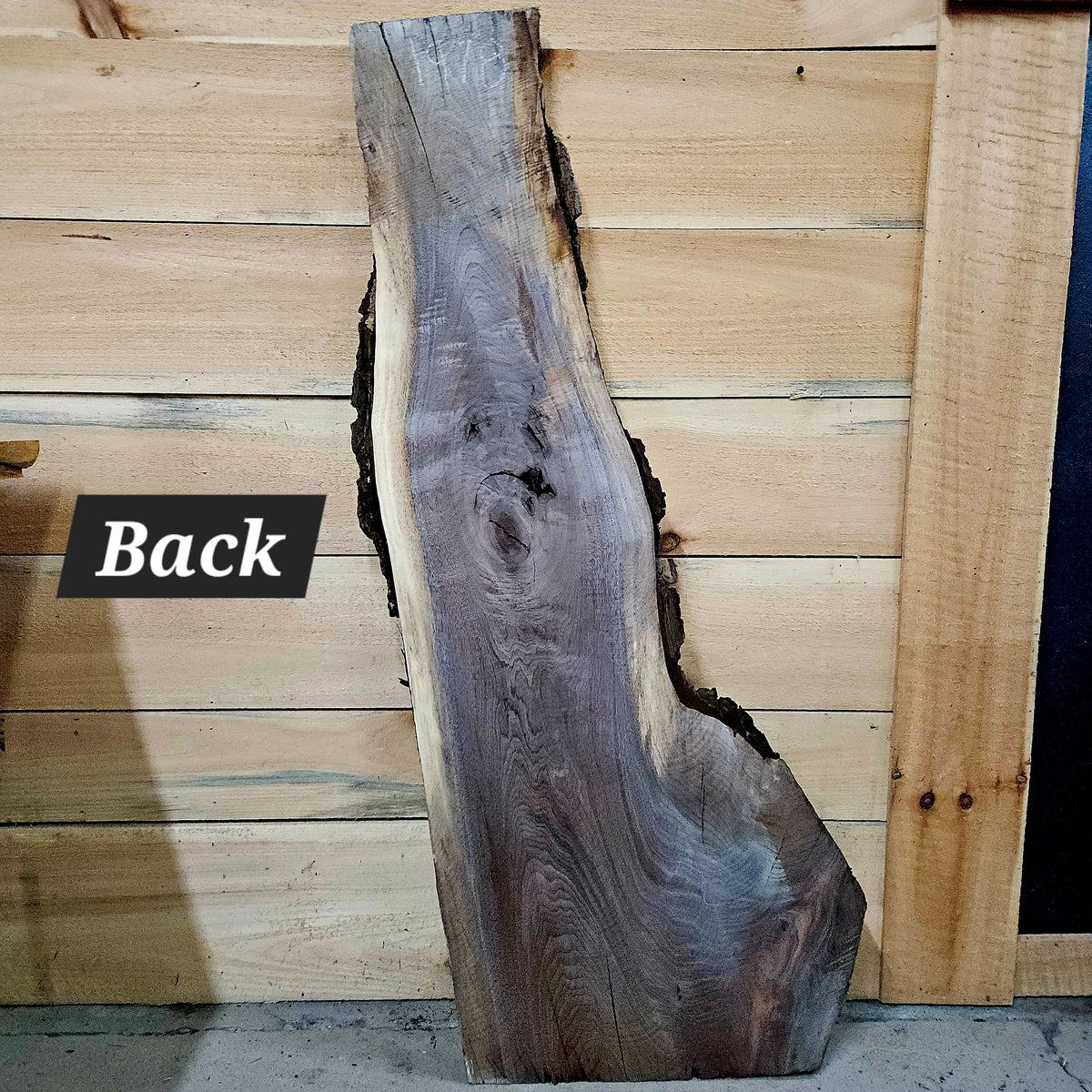 1978 Walnut Live Edge Slab – 50" × 7 - 17" × 6/4"