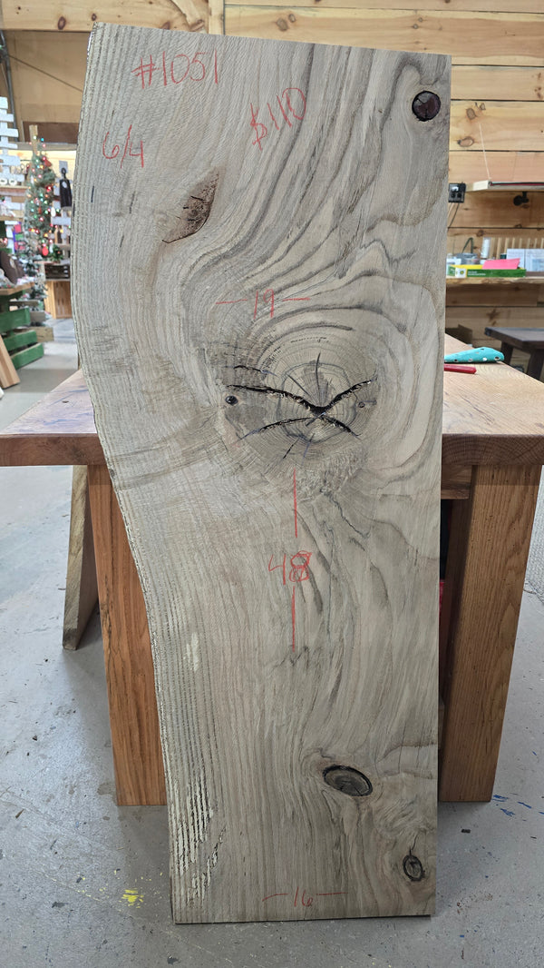 1051 Red oak Slab