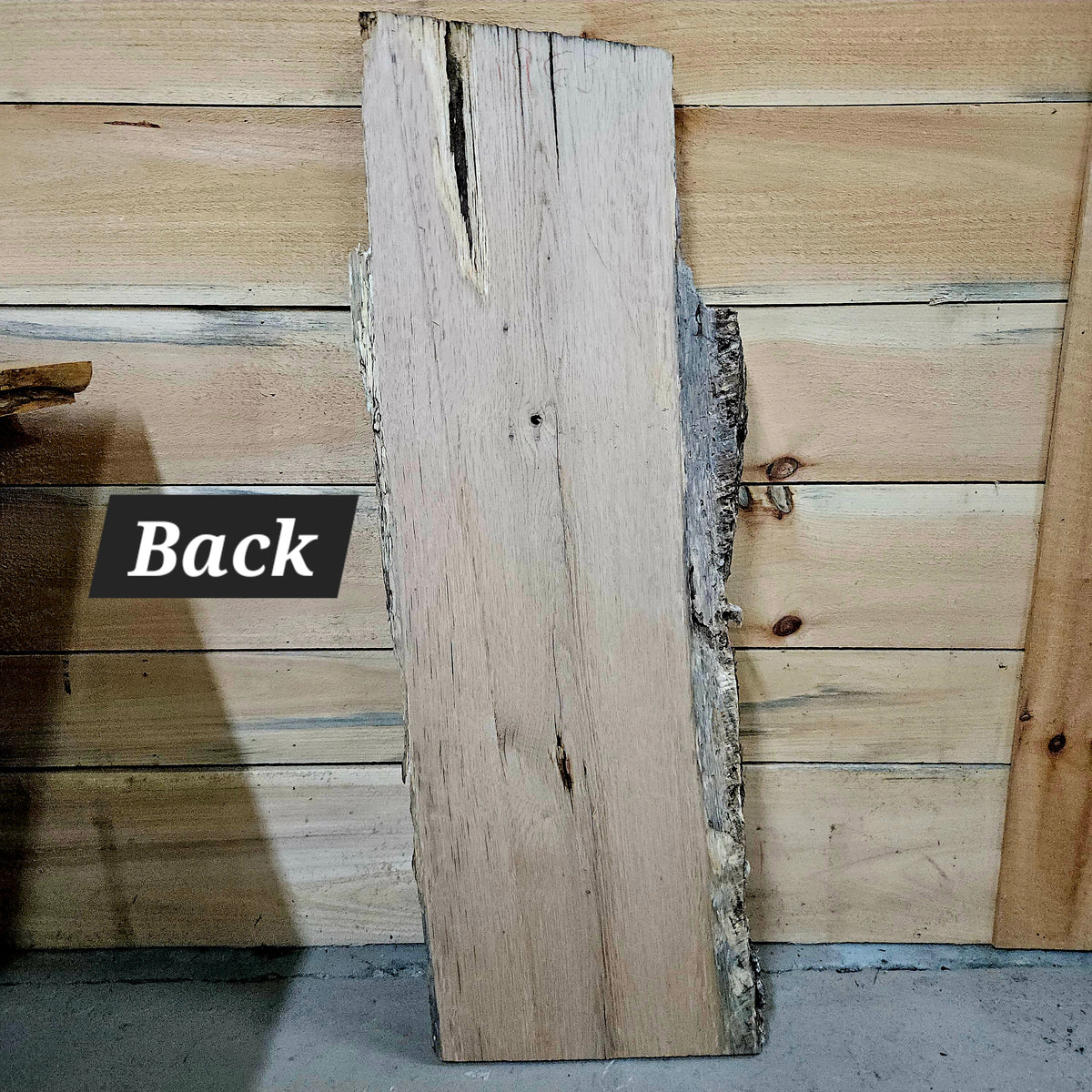 1963 White Oak Live Edge Slab – 43" × 12 - 13" × 8/4"