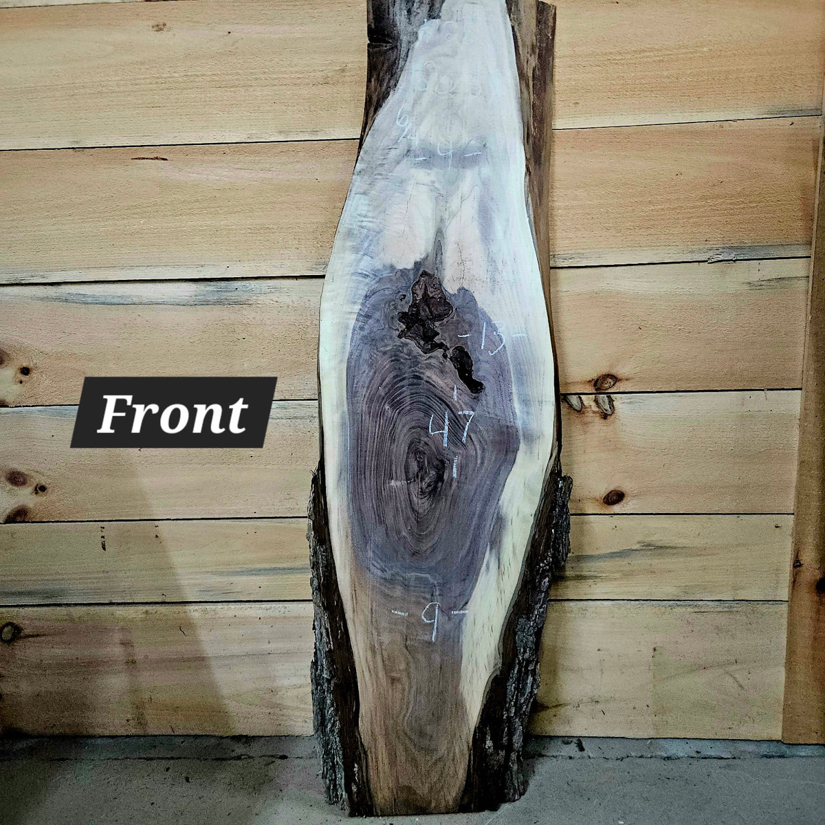 Walnut live edge slab 2037, photo 1 of 4