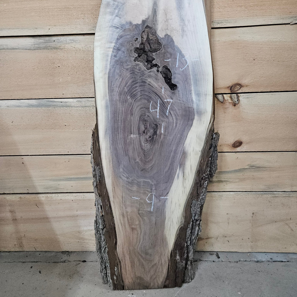 Walnut live edge slab 2037, photo 3 of 4