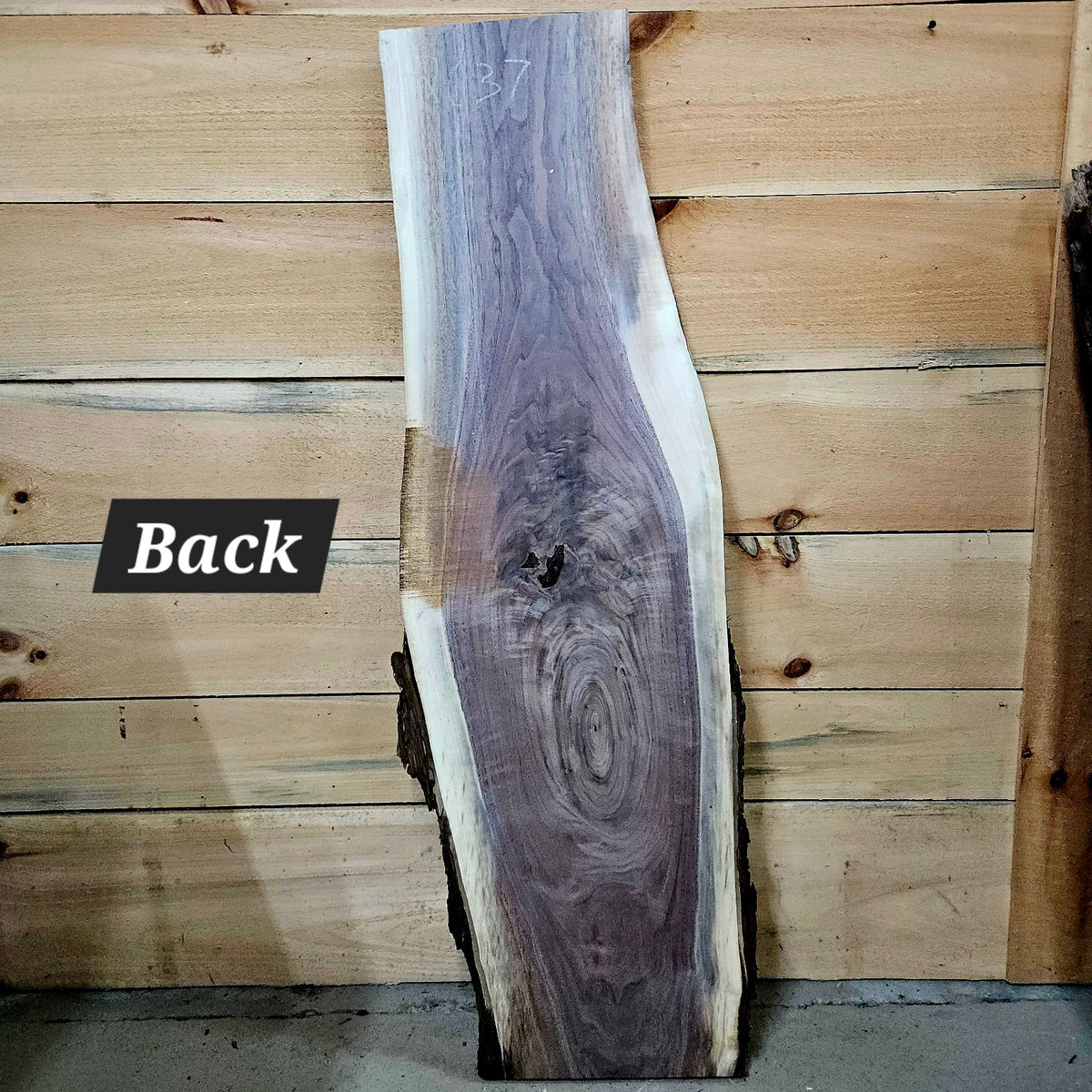Walnut live edge slab 2037, photo 4 of 4