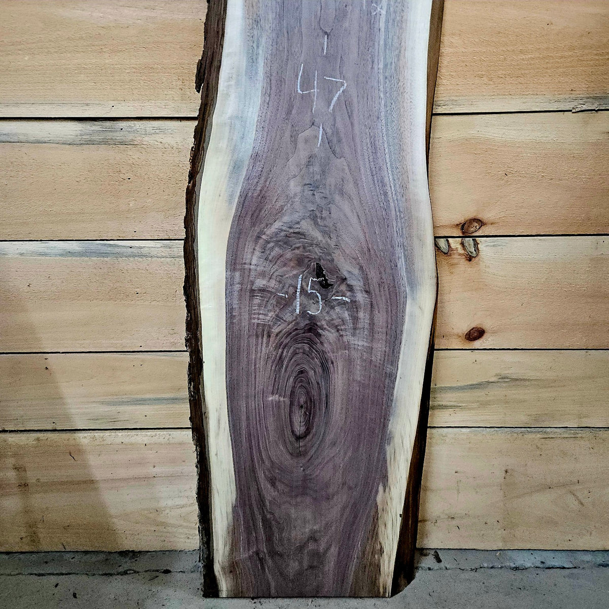 Walnut live edge slab 2038, photo 3 of 4