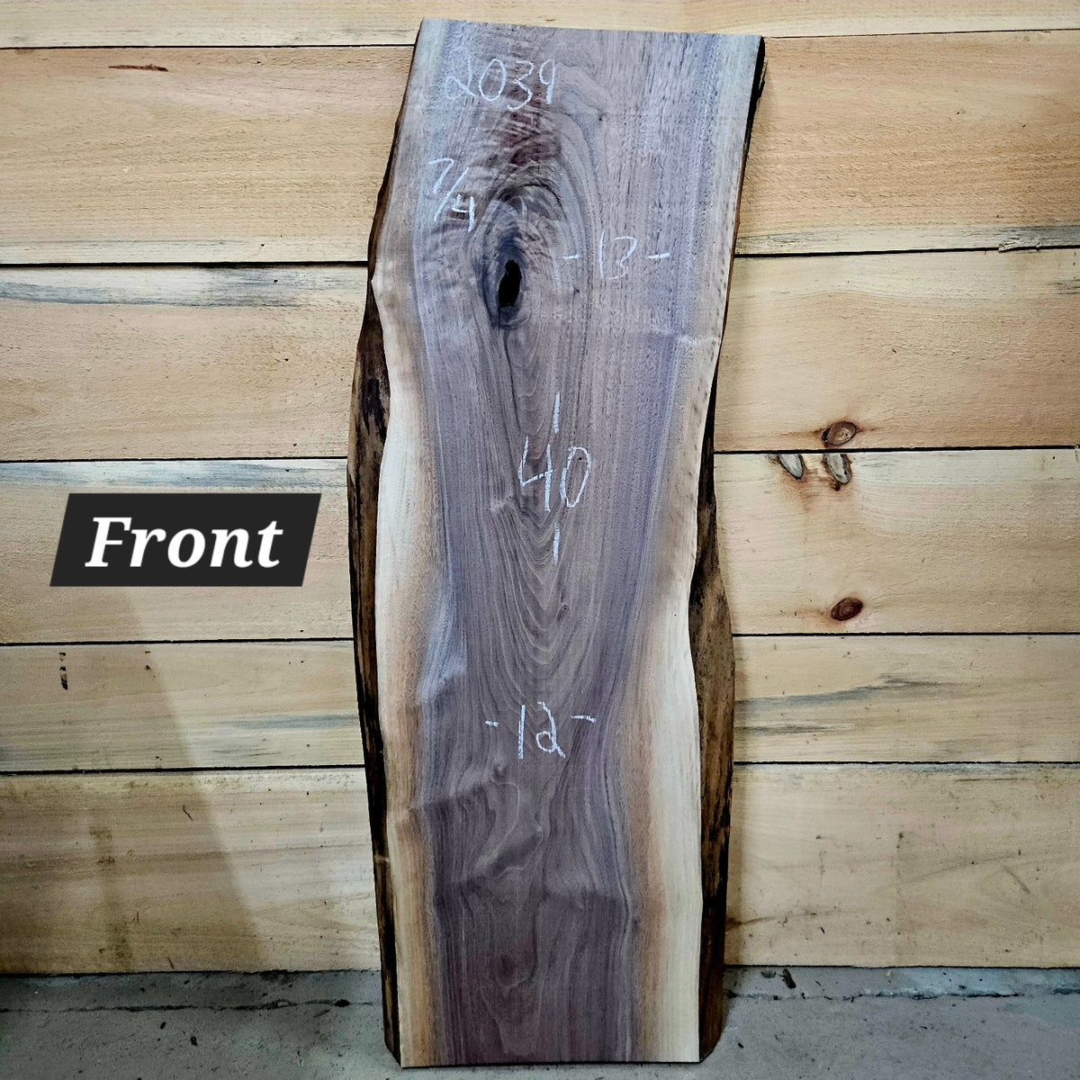 Walnut live edge slab 2039, photo 1 of 4