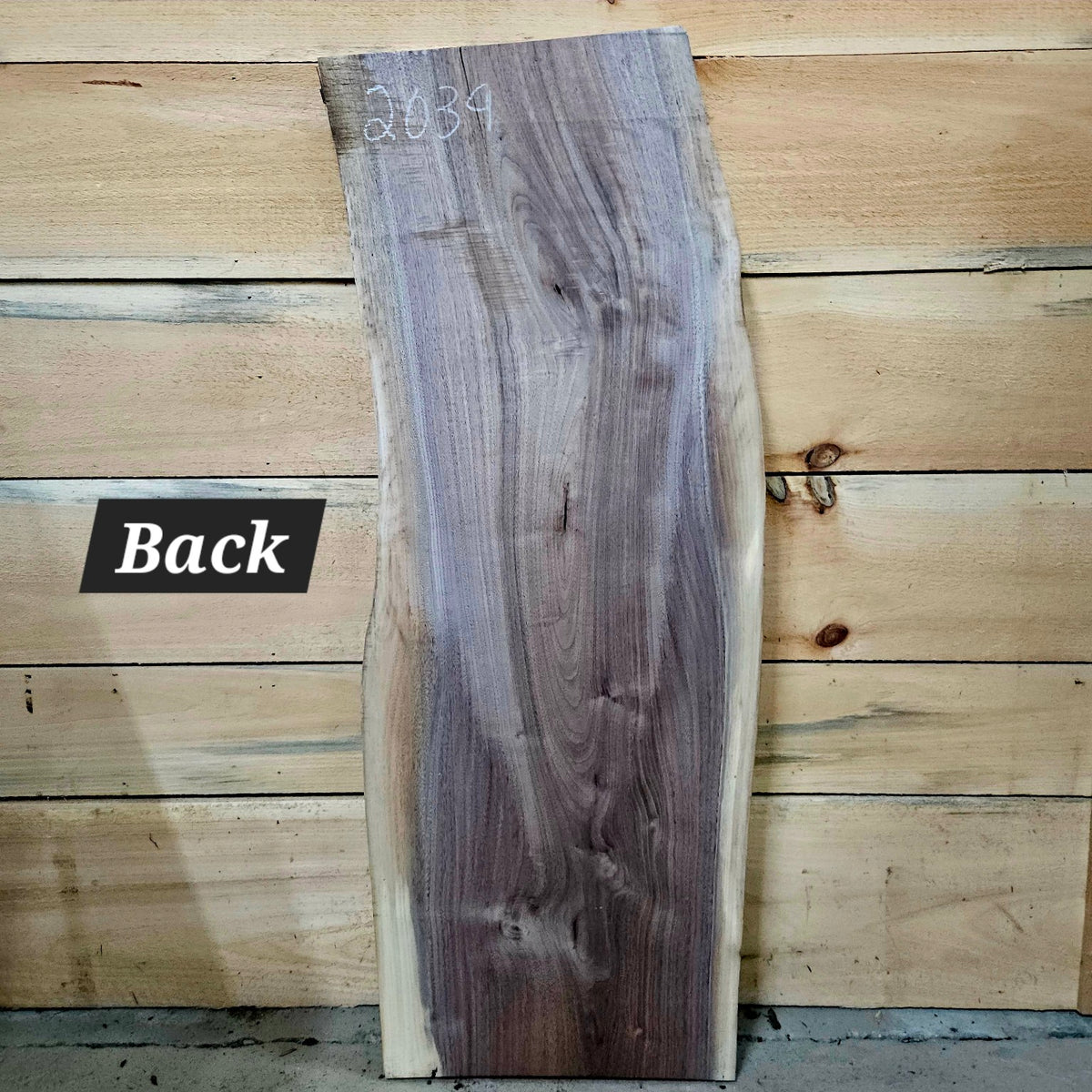 Walnut live edge slab 2039, photo 4 of 4